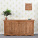 Solid Mango Wood Storage Cabinet With 4 Doors - Artwork