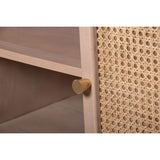 Solid Mango Wood Storage Cabinet With 4 Doors - Valencia