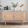 Solid Mango Wood Storage Cabinet With 4 Doors - Valencia