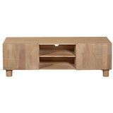 Solid Mango Wood TV Stand With 2 Doors - Austin