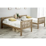 Solid Pine Wood Bunk Bed Single - Carra