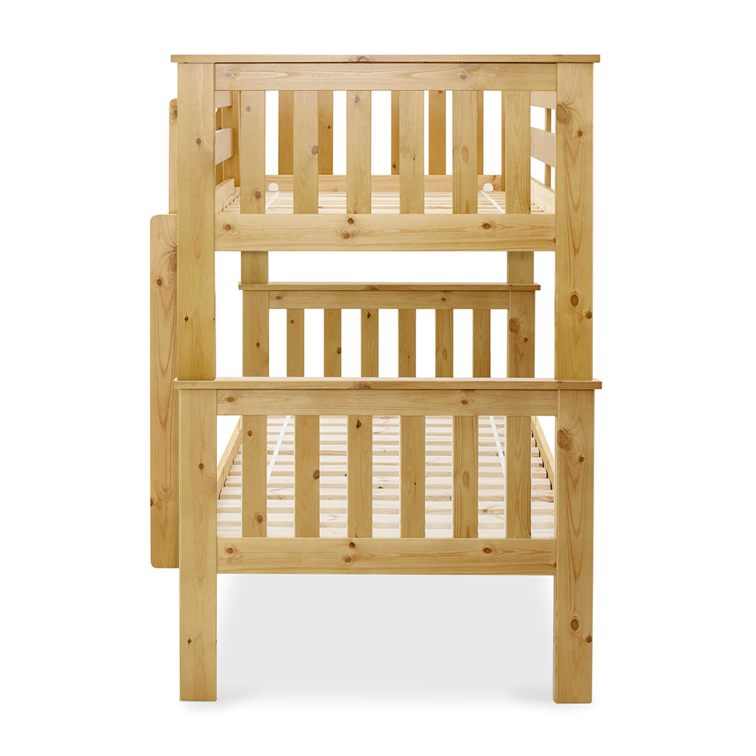 Solid Pine Wood Bunk Bed Single - Carra