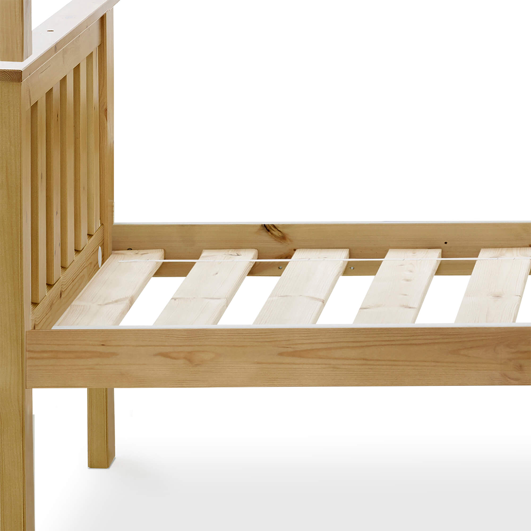 Solid Pine Wood Bunk Bed Single - Carra