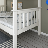 Solid Pine Wood Bunk Bed Single - Carra