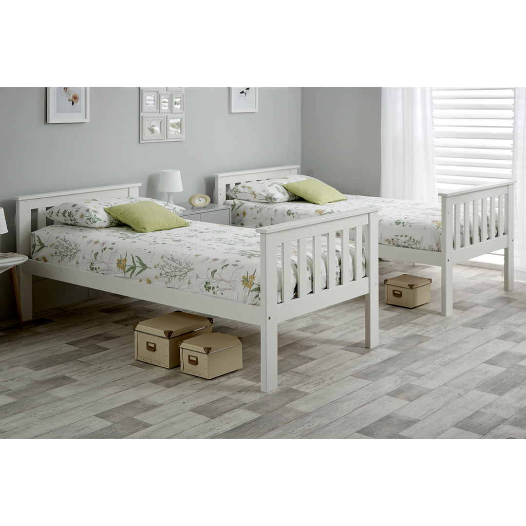 Solid Pine Wood Bunk Bed Single - Carra