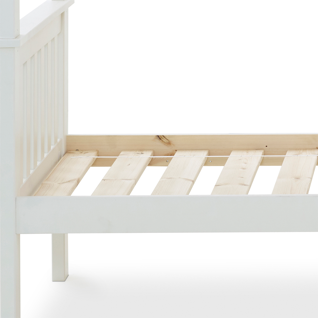 Solid Pine Wood Bunk Bed Single - Carra