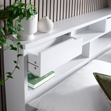 Solid Pine Wood Double Bed - Fabio