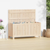 Solid Pine Wood Garden Storage Box 115cm Wide - Vantage Home