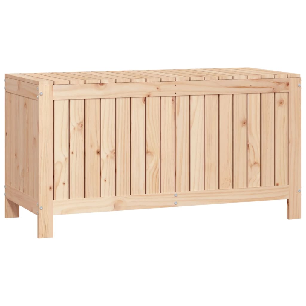 Solid Pine Wood Garden Storage Box 115cm Wide - Vantage Home