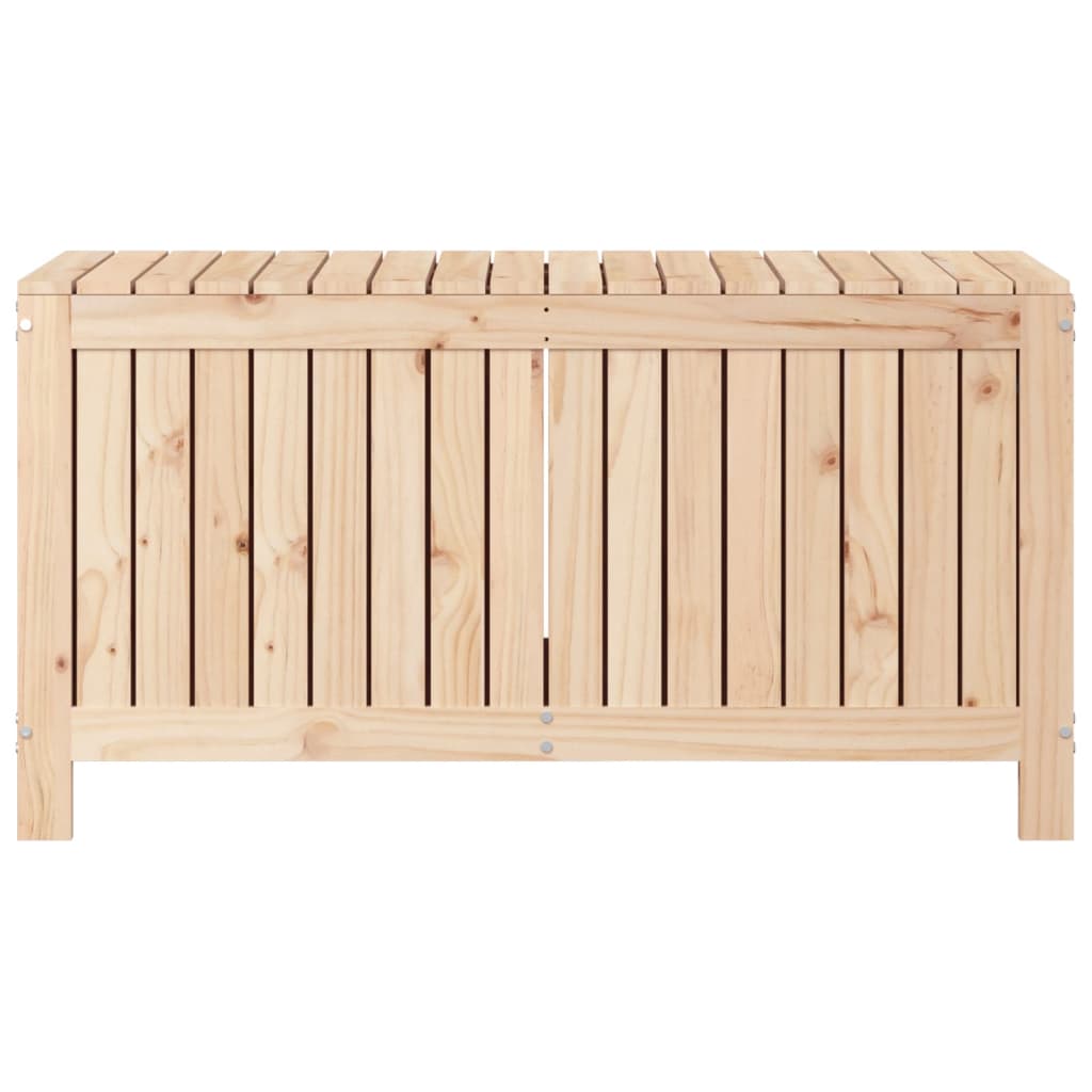 Solid Pine Wood Garden Storage Box 115cm Wide - Vantage Home