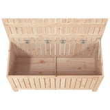 Solid Pine Wood Garden Storage Box 115cm Wide - Vantage Home