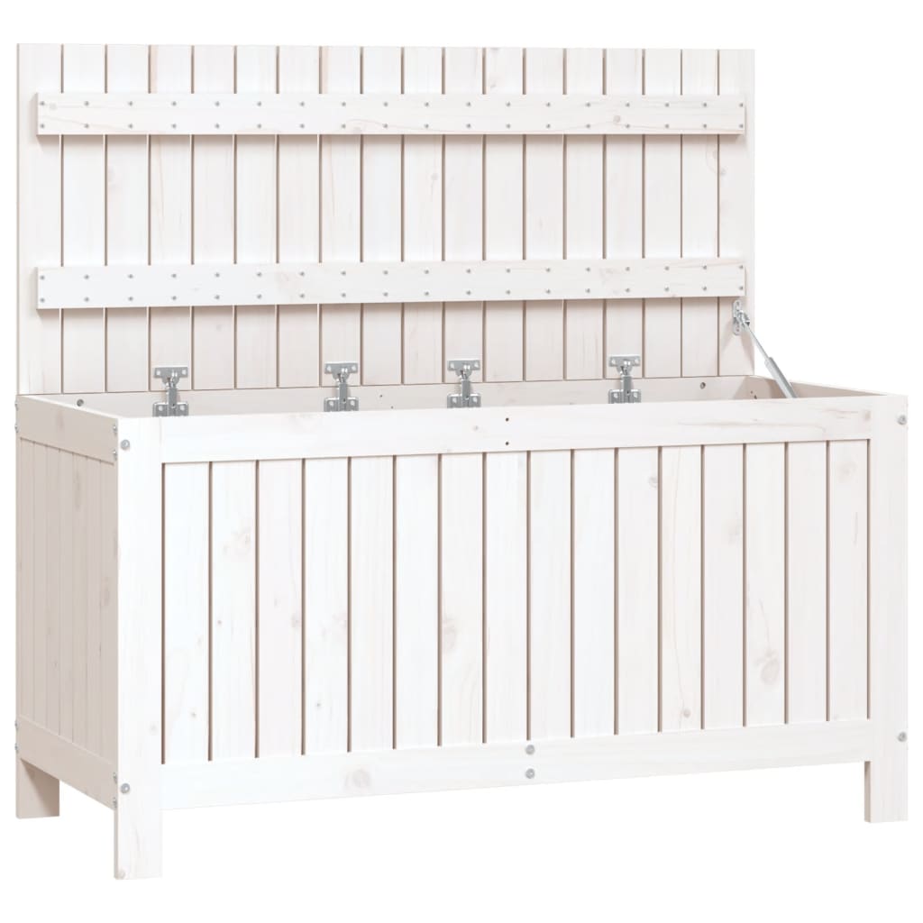 Solid Pine Wood Garden Storage Box 115cm Wide - Vantage Home