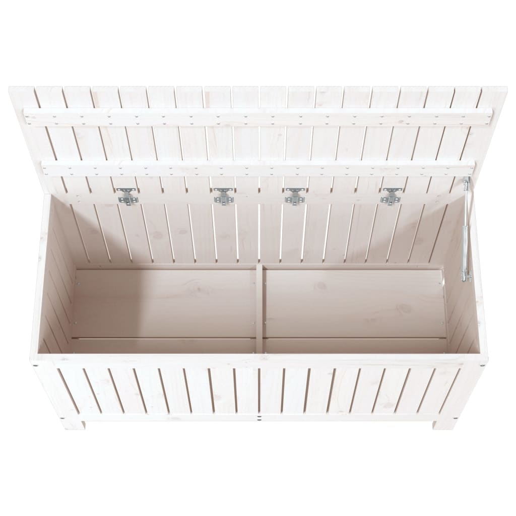 Solid Pine Wood Garden Storage Box 115cm Wide - Vantage Home