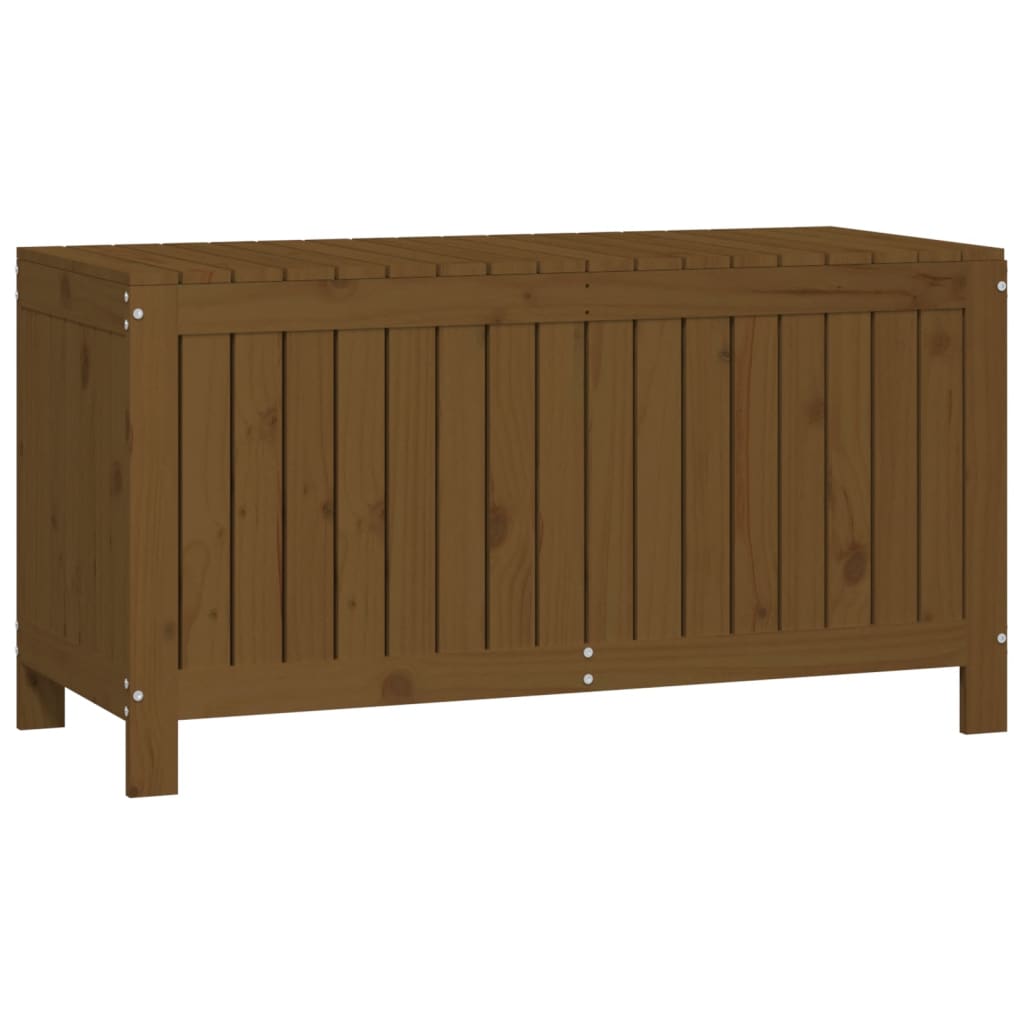 Solid Pine Wood Garden Storage Box 115cm Wide - Vantage Home