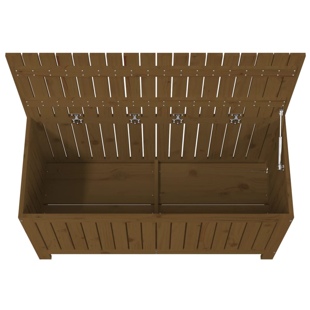 Solid Pine Wood Garden Storage Box 115cm Wide - Vantage Home