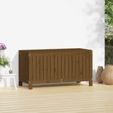 Solid Pine Wood Garden Storage Box 115cm Wide - Vantage Home