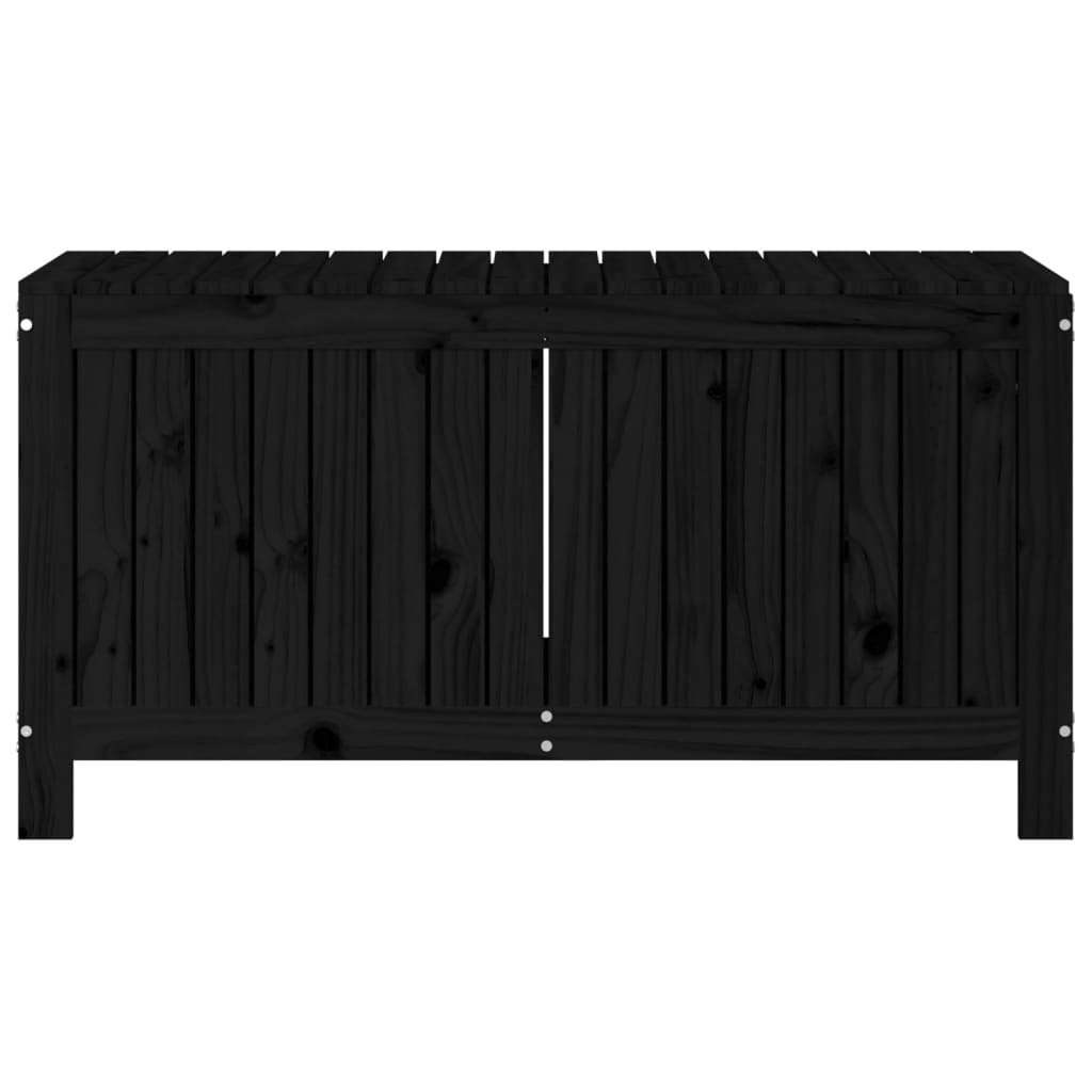 Solid Pine Wood Garden Storage Box 115cm Wide - Vantage Home