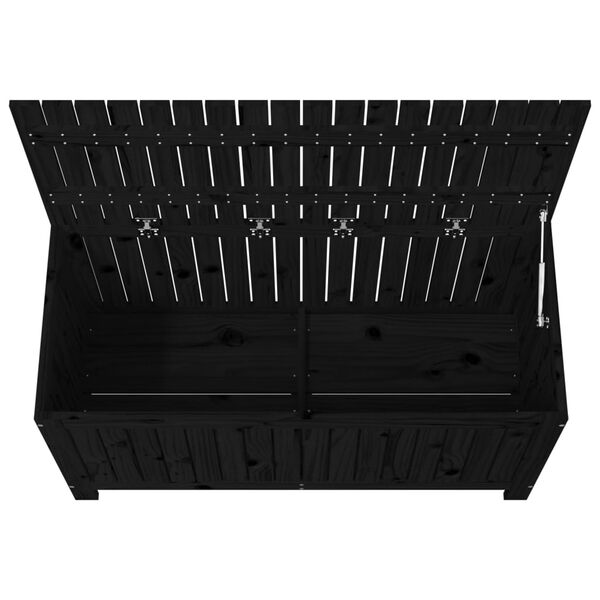 Solid Pine Wood Garden Storage Box 115cm Wide - Vantage Home