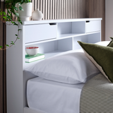 Solid Pine Wood King Size Bed - Fabio