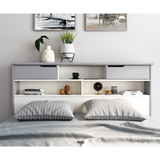 Solid Pine Wood King Size Bed With Underbed Pull-Out Drawer - Fabio