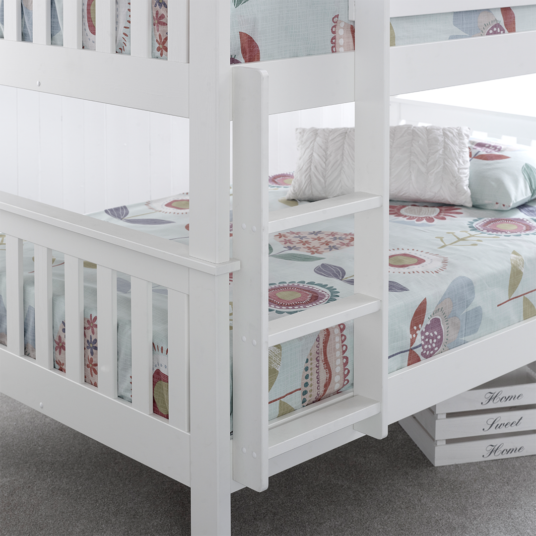Solid Pine Wood Quadruple Bunk Bed Small Double - Oslo