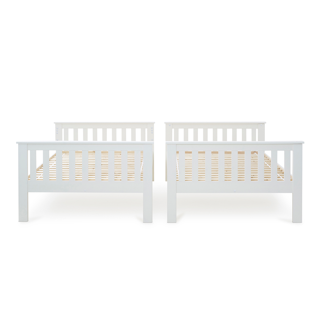 Solid Pine Wood Quadruple Bunk Bed Small Double - Oslo