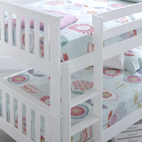 Solid Pine Wood Quadruple Bunk Bed Small Double - Oslo