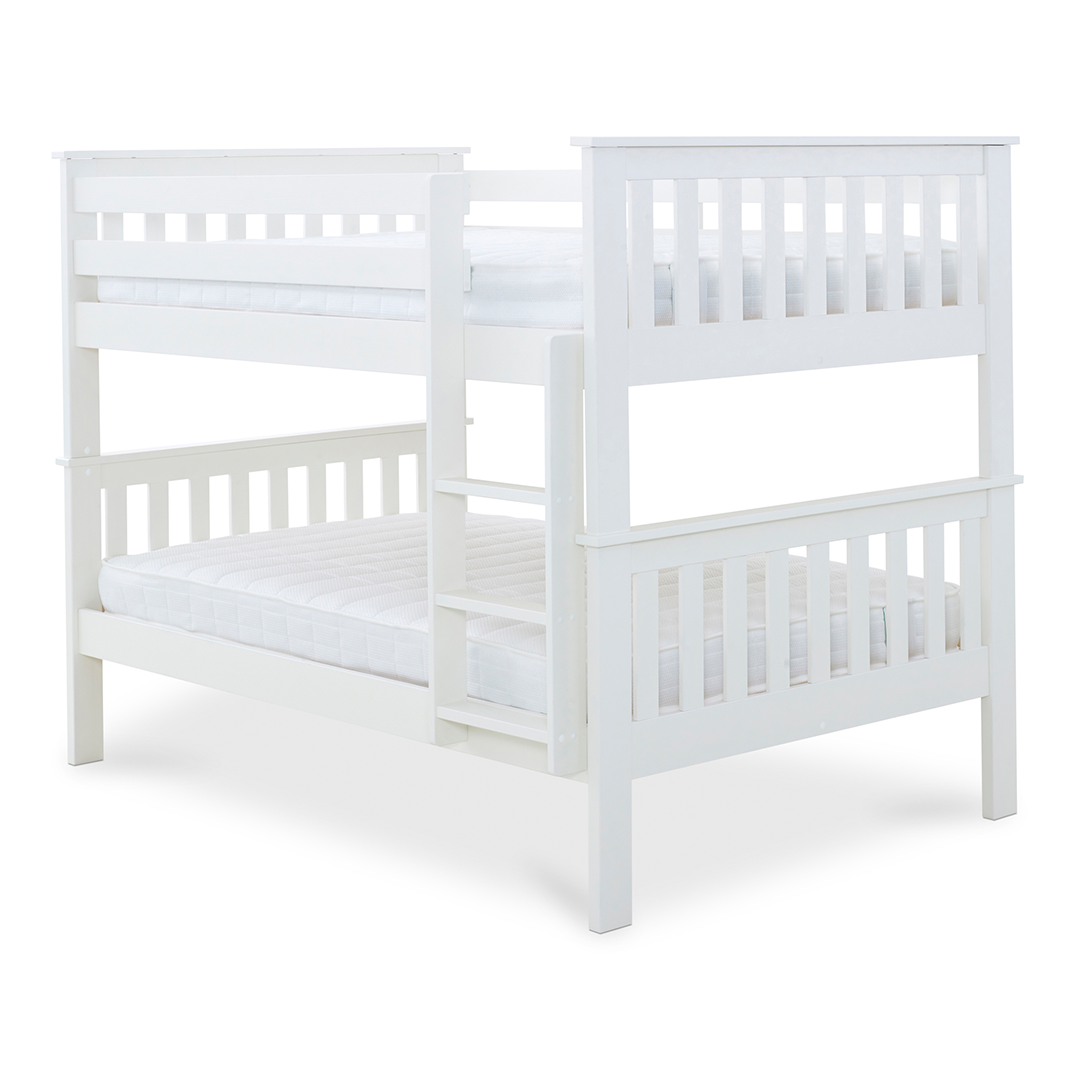 Solid Pine Wood Quadruple Bunk Bed Small Double - Oslo