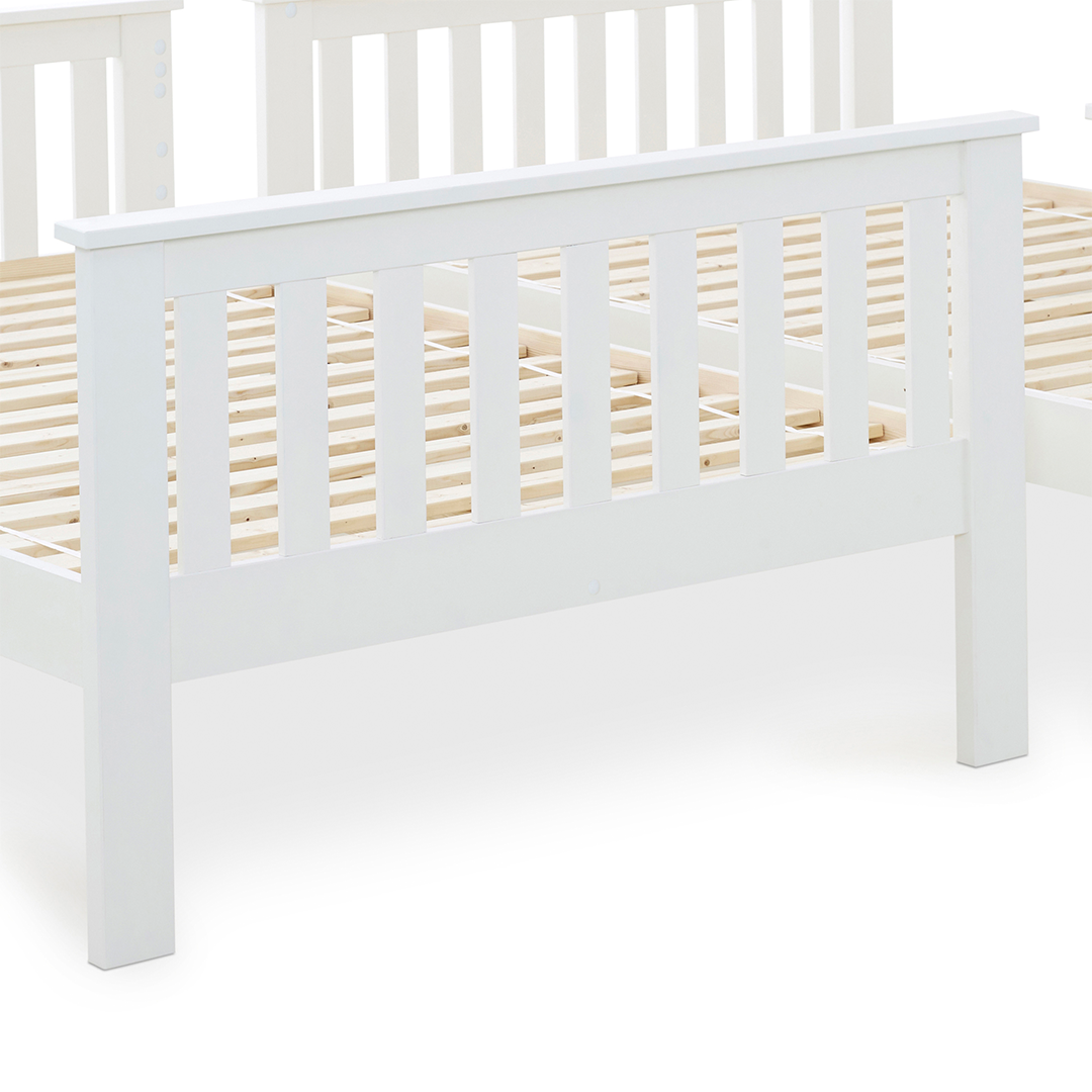 Solid Pine Wood Quadruple Bunk Bed Small Double - Oslo