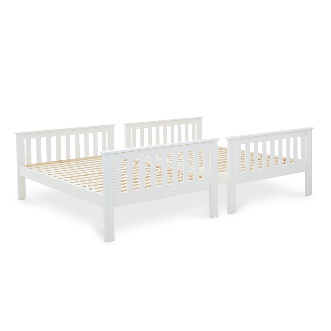Solid Pine Wood Quadruple Bunk Bed Small Double - Oslo