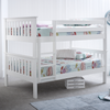 Solid Pine Wood Quadruple Bunk Bed Small Double - Oslo