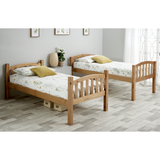 Solid Pine Wood Single Bunk Bed - Mya