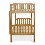 Solid Pine Wood Single Bunk Bed - Mya