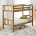Solid Pine Wood Single Bunk Bed - Mya
