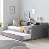 Solid Pine Wood Single Day Bed With Trundle - Tyler
