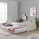 Solid Pine Wood Single Day Bed With Trundle - Tyler