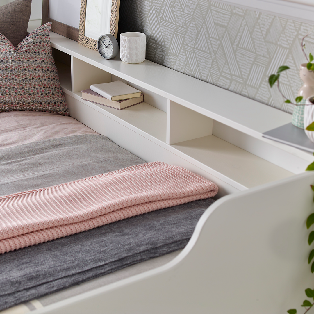 Solid Pine Wood Single Day Bed With Trundle - Tyler