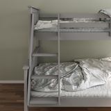 Solid Pine Wood Triple Sleeper Bunk Bed Single And Small Double - Carra