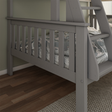 Solid Pine Wood Triple Sleeper Bunk Bed Single And Small Double - Carra