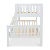 Solid Pine Wood Triple Sleeper Bunk Bed Single And Small Double - Carra