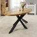 Solid Reclaimed Wood Dining Table for 6 to 8 People Oval - Surrey