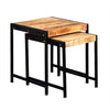 Solid Reclaimed Wood Nest Of 2 Tables - Cosmo Industrial