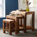 Solid Reclaimed Wood Nest Of 3 Tables - Coastal