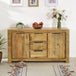 Solid Reclaimed Wood Sideboard With 2 Doors And 3 Drawers - Surrey