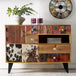 Solid Reclaimed Wood Sideboard With 3 Doors And 4 Drawers - Sorio