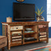 Solid Reclaimed Wood TV Stand With 2 Doors And 2 Drawers - Coastal