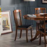 Solid Rubberwood Dining Chairs in Set Of 2 - Canterbury