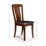 Solid Rubberwood Dining Chairs in Set Of 2 - Canterbury