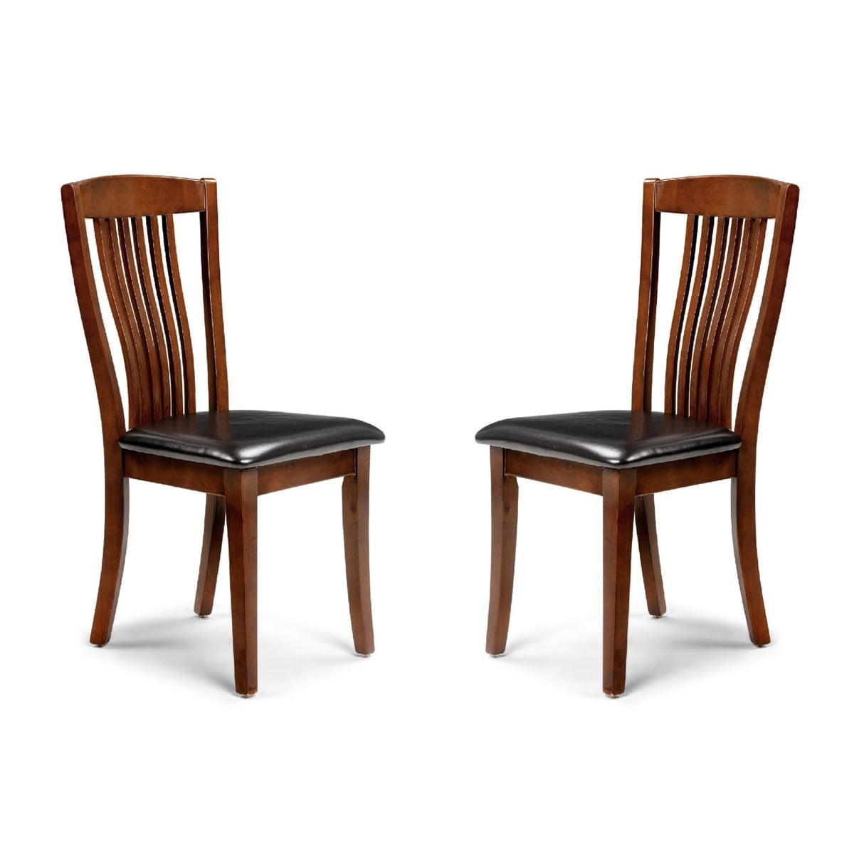 Solid Rubberwood Dining Chairs in Set Of 2 - Canterbury