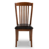 Solid Rubberwood Dining Chairs in Set Of 2 - Canterbury